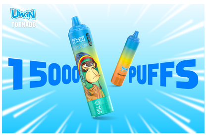 【New Arrive】Uwin Tornado 15000 Puffs | 0% 2% 3% 5%