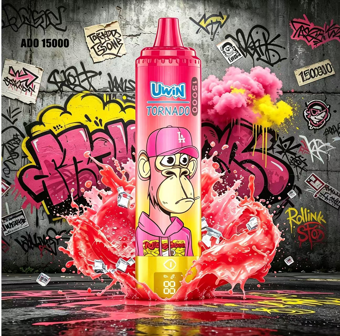 【New Arrive】Uwin Tornado 15000 Puffs | 0% 2% 3% 5%
