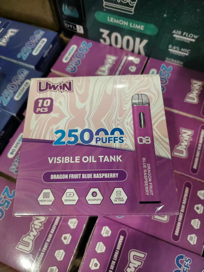 【New Arrive】Uwin Mesh 08 25000 Puffs | 0% 2% 3% 5%