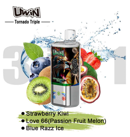 【New Arrive】Uwin Tornado Triple 60000 60K Puffs 3 in 1 Flavors
