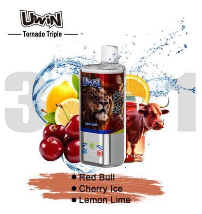 【New Arrive】Uwin Tornado Triple 60000 60K Puffs 3 in 1 Flavors